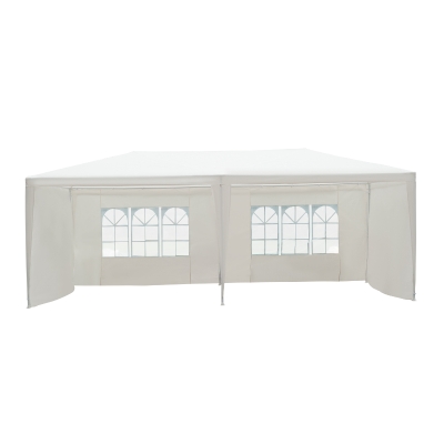 Outsunny Gazebo Canopy Camping/Party/Wedding Tent with PE Cloth 6x3 m-White