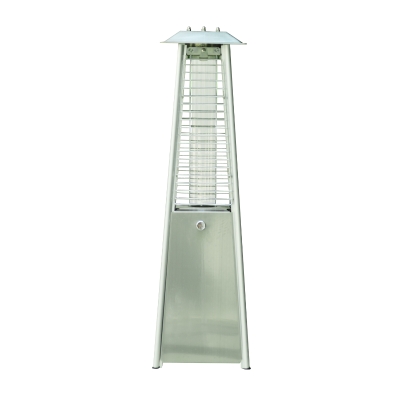 Outsunny Pyramid Patio Heater, 25Lx25Wx87H cm-Stainless Steel