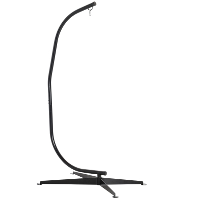 Outsunny Hammock Chair Stand Only Construction Heavy Duty Metal C-Stand Indoor Outdoor