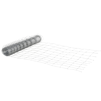 PawHut Rola din Plasa pentru Tarc Metalica Zincata de 26,1 m, Gard de Siguranta pentru Animale de Exterior, 15x20,3 cm