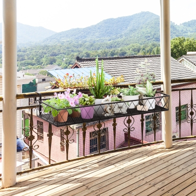 Jardiniera Exterior cu Carlige pentru Balustrada, Metal