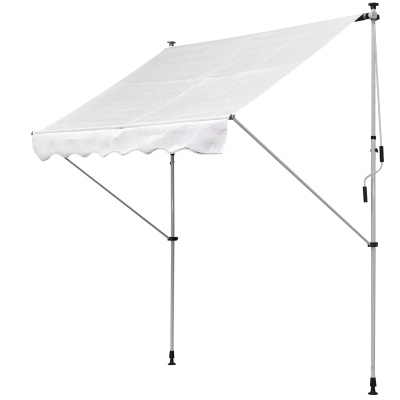 Outsunny Store Banne Manuel Blanc 2 x 1,5 m