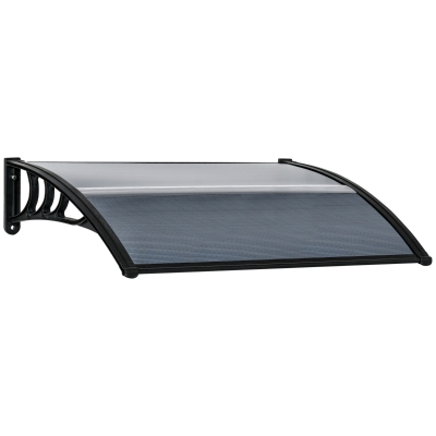 Outsunny Door Canopy Awning Outdoor Window Rain Shelter Cover for Front/Back Door Porch