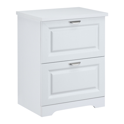 HOMCOM Modern Filing Cabinet with 2 Drawers Vertical File Cabinets for Home Office