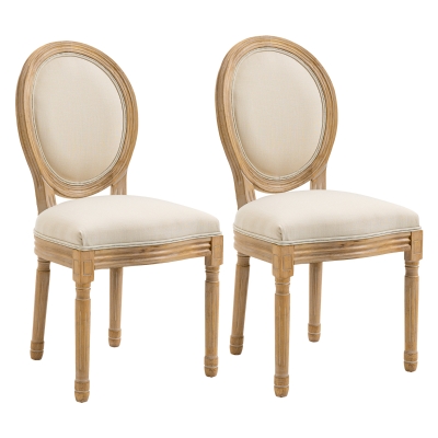 HOMCOM 2er-Set Esszimmerstühle 49 cm x 56 cm x 96 cm