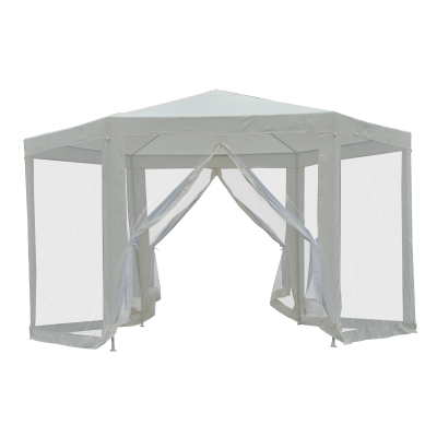 Outsunny Gartenpavillon 390 cm x 390 cm x 250 cm