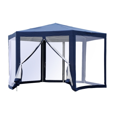 Outsunny Gartenpavillon 390 cm x 390 cm x 250 cm