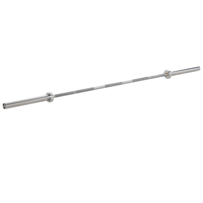 HOMCOM Steel Barbell Bar W/ Anti-slip Grip, Spring Collars, Home Gym Fitness Weight Bar