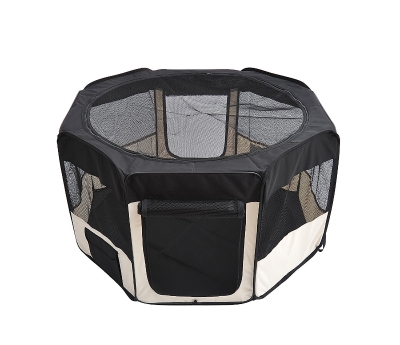 Pawhut Parque Mascotas Plegable 2 Medida Juego Entrenamiento Dormitorio Perro Cachorros 114x48x58cm