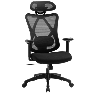 Vinsetto Silla Oficina Giratoria con Altura Ajustable Reposabrazos 2D 67x64x127 cm Negro