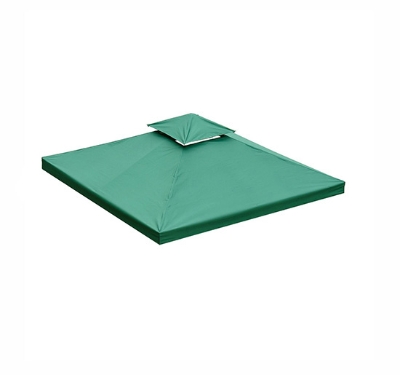 Outsunny Toit de Rechange pour Tonnelle Vert 3 x 3 m