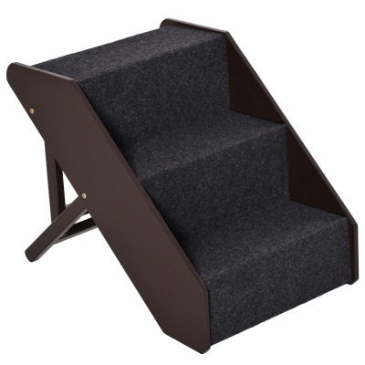 PawHut® Katzentreppe Hundetreppe 3 Stufen klappbar H41-53cm