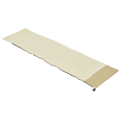 Outsunny Sonnenschirm Schutzhülle bis Ø300 cm Abdeckung Schirmschutzhaube mit Reißverschluss Oxfordstoff Beige + Kaffee Ø30 x 190 cm