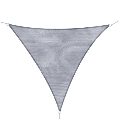 Outsunny® Sonnensegel Grau Dreiecke/4x4x4 m HDPE