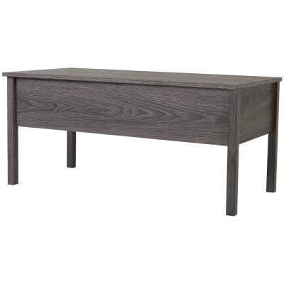 HOMCOM Modern Lift Top Coffee Table with Storage Compartment Convertible Tea Desk Floating Retractable Table Home Office Living Room Furniture Tan