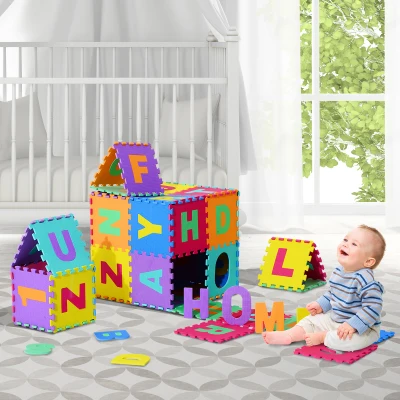 Covoras Puzzle pentru Joc Set 26 Bucati 31x31cm, colorat