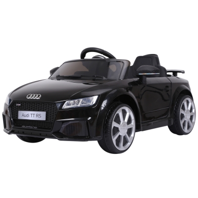 HOMCOM Kids Licensed Audi TT Ride-On Car 6V Battery w/ Remote Suspension Headlights and MP3 Player 2.5-5km/h Black