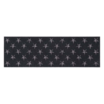 HOMCOM Läufer Star Grau 145 x 45 x 0,5 cm