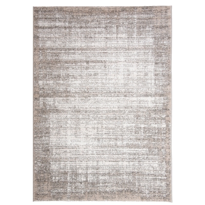 HOMCOM Teppich Kurzflor Beige 140 x 67 x 1 cm