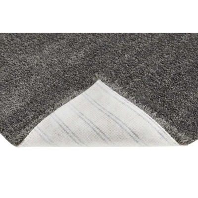 HOMCOM Teppich Kurzflor Dunkelgrau 150 x 80 x 1,3 cm