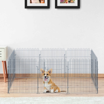 PawHut® Kojec Hodowlany Metalowy Klatka 63x76 cm