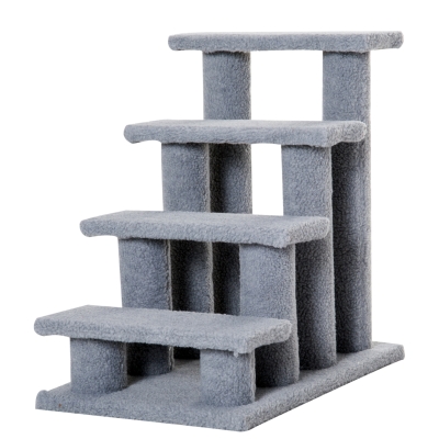 PawHut dierentrap kattentrap hondentrap trap voor katten en honden 4 treden nieuw