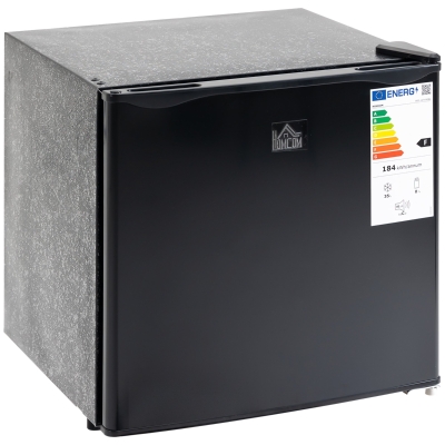 HOMCOM Mini congélateur compact 35L - étagère amovible - porte réversible - dim. 47L x 44,2P x 48,8H cm - noir