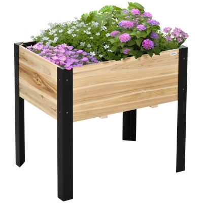 Outsunny Hochbeet 80 cm x 60 cm x 74 cm