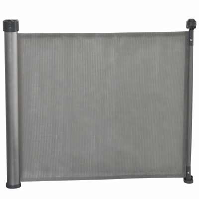 PawHut Bramka na schody wysuwana 0–140 cm, psy, bramka ochronna, rolka, szara