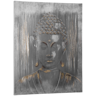 HOMCOM Wandbild "Buddha" 100L x 80B x 2, 8H cm