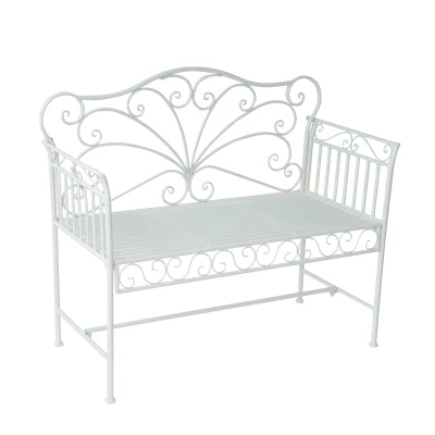 Outsunny Heavy-Duty Bench-White