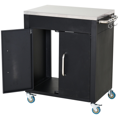 HOMCOM brandhoutstandaard brandhoutopbergruimte haardhoutrek brandhouthouder 100 kg staal zwart 40 l x 25 b x 100 h cm