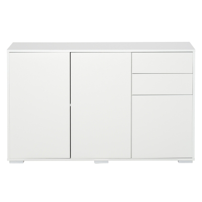 Commode buffet 2 tiroirs 3 portes 117 x 36 x 74 cm