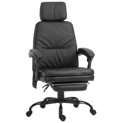 Fauteuil de bureau massant avec repose-pieds amovible