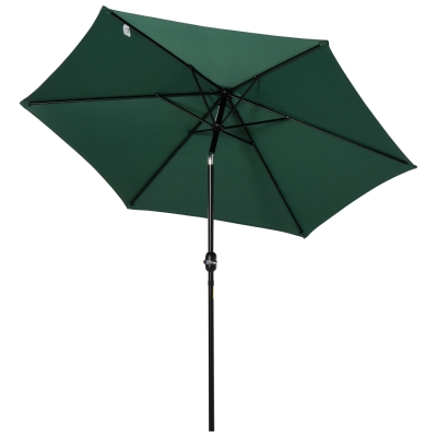 Parasol ogrodowy przeciwsłoneczny aluminium zielony Outsunny