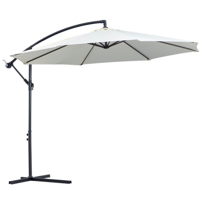 Parasol déporté octogonal inclinable Ø 3 x 2,5H m