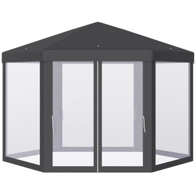Tonnelle barnum tente de réception hexagonale 10 m²