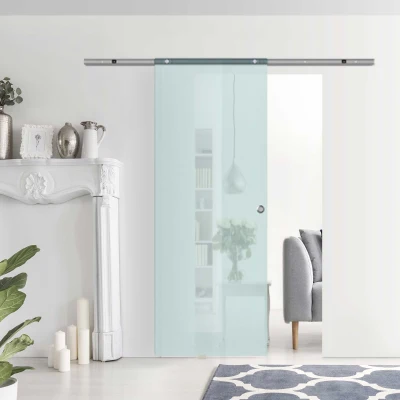 Usa glisanta sticla rodata 77.5x205cm, transparenta