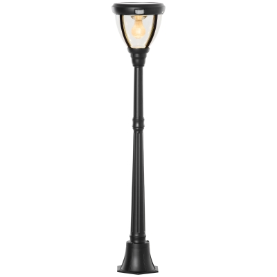 Outsunny solarna latarnia ogrodowa latarnia lampa ogrodowa oświetlenie chodnikowe 3000K aluminium