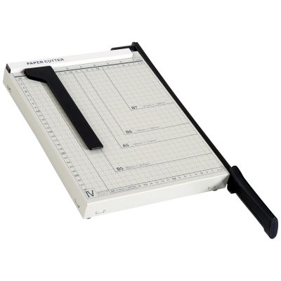 HOMCOM gilotyna papieru obcinarka do papieru trymer do formatu DIN A4 metal biały