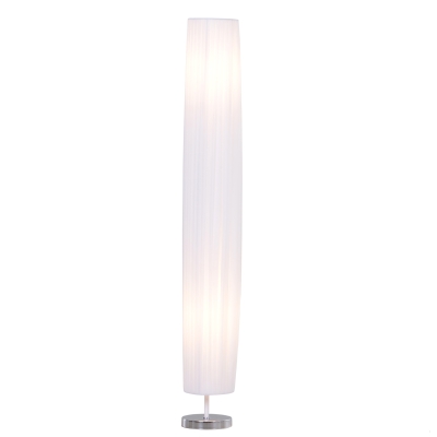 HOMCOM lampa podłogowa stojąca oświetlenie podłogowe do salonu E27 stal nierdzewna 120 cm biała
