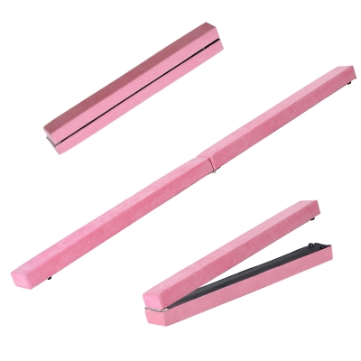 HOMCOM 210 cm Schwebebalken Turnbalken Indoor Outdoor Balance Beam Balance Balken bis 120 kg Rosa
