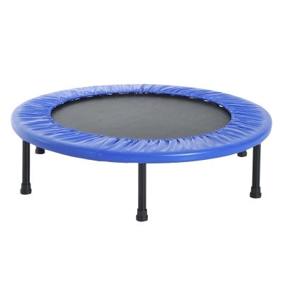 HOMCOM Trampolino Tappetino Elastico Fitness Pieghevole Φ96.5x22.5cm