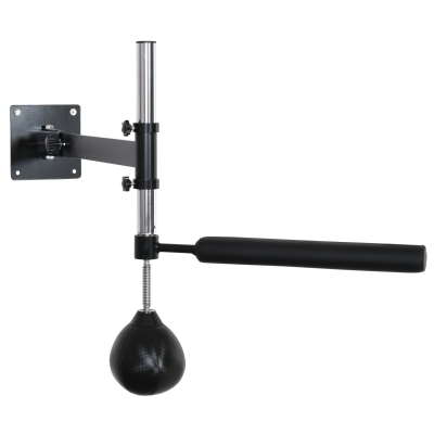 HOMCOM Boxgestell Spinning Bar Boxing Wandhalterung klappbar mit Reflexstange Höhenverstellbarer 360° Schaukel für Erwachsene