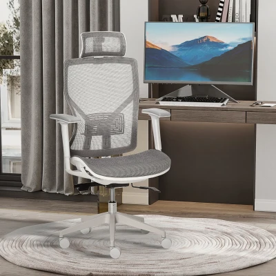 Vinsetto Ergonomic Office Chair Mesh Grey