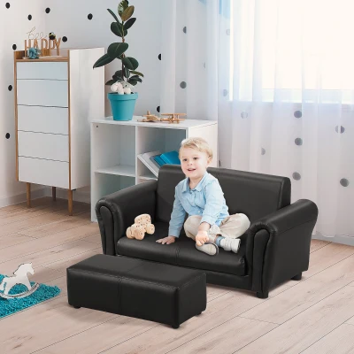HOMCOM Kinderbank kinderstoel kindertafel met stoel kindermeubel kinderkamer