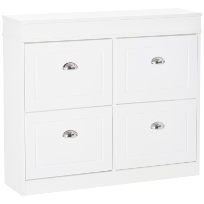 Armoire à chaussures 4 portes abattantes