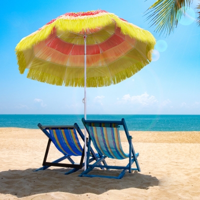 Outsunny Parasol Parasol Plażowy Hawajski Parasol Party Parasol Parasol Ogrodowy Ø160 cm