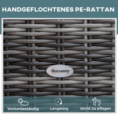 Outsunny tuinligstoel ligstoel 5-traps verstelbaar tuinmeubel staalgrijs