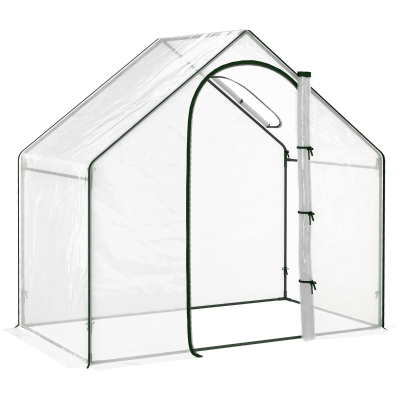 Folia cieplarnia ogrodowa 1,8 x 1,05 x 1,5m stalowe okno Outsunny